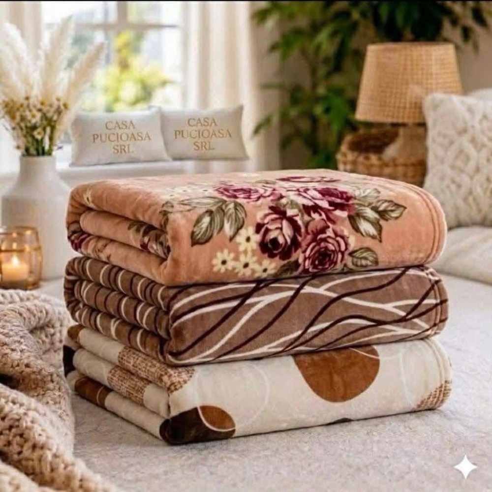 Set 3 Pături Cocolino 200x230 cm – 109 Lei | Super Pufoase și Călduroase S3PC25 PATURI COCOLINO