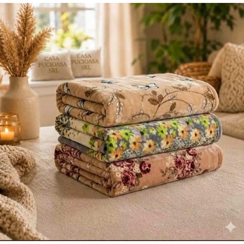 Set 3 Pături Cocolino 200x230 cm – 109 Lei | Super Pufoase și Călduroase S3PC26