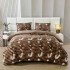 Lenjerie Cocolino pat dublu ,tip raiat,  4 piese, cu ELASTIC 180X200  LCTRS4