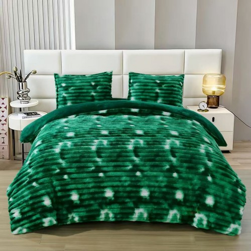 Lenjerie Cocolino pat dublu ,tip raiat,  4 piese, cu ELASTIC 180X200  LCTRS5