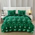 Lenjerie Cocolino pat dublu ,tip raiat,  4 piese, cu ELASTIC 180X200  LCTRS5