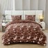 Lenjerie Cocolino pat dublu ,tip raiat,  4 piese, cu ELASTIC 180X200  LCTRS7