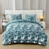 Lenjerie Cocolino pat dublu ,tip raiat,  4 piese, cu ELASTIC 180X200  LCTRS8