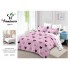 Set Lenjerie Eleganta pentru pat dublu din Bumbac Finet compus din 6 piese, Cearceaf de pat cu elastic 180x200cm+25cm, LFECO6