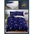 Lenjerie de Pat dublu, Bumbac Satinat Superior,4 Piese Cearceaf de pat 240 x 250 cm, Cearceaf pilota 200 x 230 cm, 2 fete de perna 55 x 75 cm, A50-3