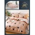 Lenjerie de Pat dublu, Bumbac Satinat Superior,4 Piese Cearceaf de pat 240 x 250 cm, A50-6