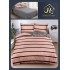 Lenjerie de Pat dublu, Bumbac Satinat Superior,4 Piese Cearceaf de pat 240 x 250 cm, A50-9