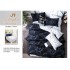 Lenjerie de Pat dublu, Bumbac Satinat Superior,4 Piese Cearceaf de pat 240 x 250 cm, A50-12