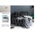 Lenjerie de Pat dublu, Bumbac Satinat Superior,4 Piese Cearceaf de pat 240 x 250 cm, A50-13