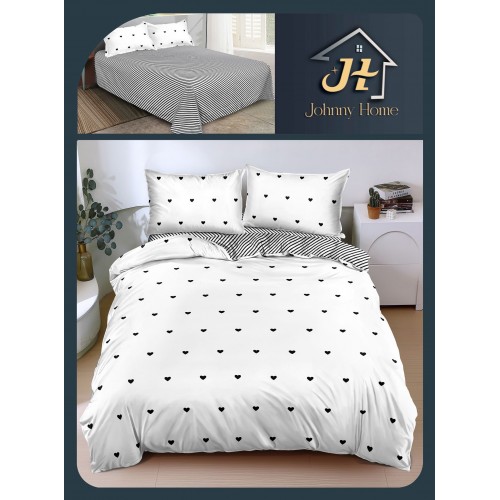 Lenjerie de Pat dublu, Bumbac Satinat Superior,4 Piese Cearceaf de pat 240 x 250 cm, A50-15