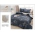 Lenjerie de Pat dublu, Bumbac Satinat Superior,4 Piese Cearceaf de pat 240 x 250 cm, A50-16