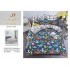 Lenjerie de Pat dublu, Bumbac Satinat Superior,4 Piese Cearceaf de pat 240 x 250 cm, A50-18