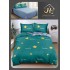 Lenjerie de Pat dublu, Bumbac Satinat Superior,4 Piese Cearceaf de pat 240 x 250 cm, A50-20