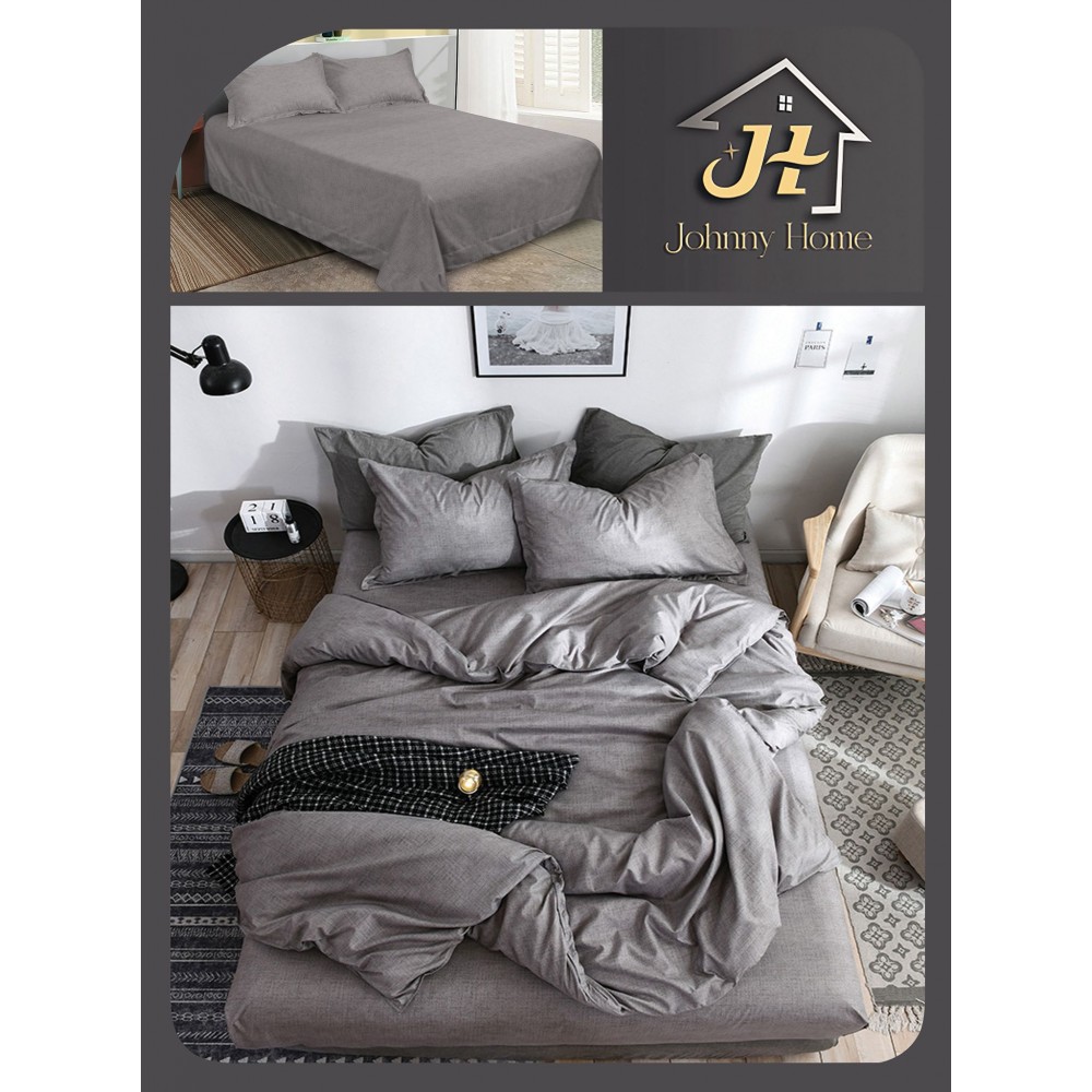 Lenjerie de Pat dublu, Bumbac Satinat Superior,4 Piese Cearceaf de pat 240 x 250 cm, A50-22 LENJERII DIN BUMBAC SATINAT