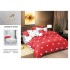 Lenjerie de Pat dublu, Bumbac Satinat Superior,4 Piese Cearceaf de pat 240 x 250 cm, A50-23
