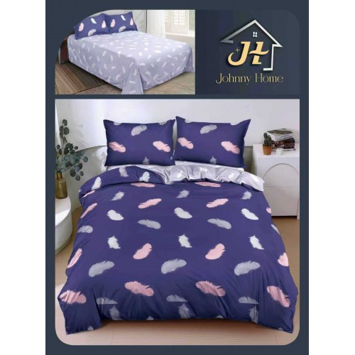 Lenjerie de Pat dublu, Bumbac Satinat Superior,4 Piese Cearceaf de pat 240 x 250 cm, A50-24