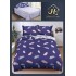 Lenjerie de Pat dublu, Bumbac Satinat Superior,4 Piese Cearceaf de pat 240 x 250 cm, A50-24