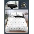 Lenjerie de Pat dublu, Bumbac Satinat Superior,4 Piese Cearceaf de pat 240 x 250 cm, A50-28