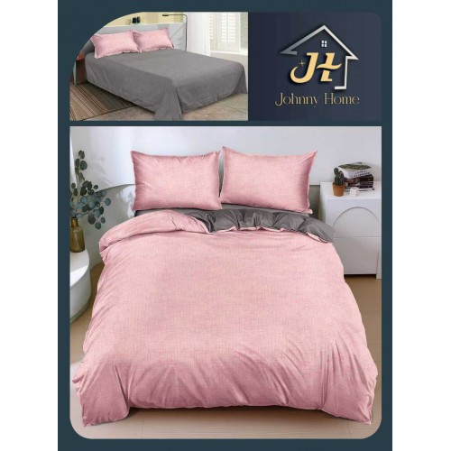 Lenjerie de Pat dublu, Bumbac Satinat Superior,4 Piese Cearceaf de pat 240 x 250 cm, A50-32