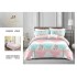 Lenjerie de Pat dublu, Bumbac Satinat Superior,4 Piese Cearceaf de pat 240 x 250 cm, A50-38