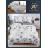 Lenjerie de Pat dublu, Bumbac Satinat Superior,4 Piese Cearceaf de pat 240 x 250 cm, A50-41
