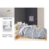 Lenjerie de Pat dublu, Bumbac Satinat Superior,4 Piese Cearceaf de pat 240 x 250 cm, A50-42
