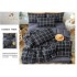 Lenjerie de Pat dublu, Bumbac Satinat Superior,4 Piese Cearceaf de pat 240 x 250 cm, A50-44