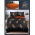 Lenjerie de Pat dublu, Bumbac Satinat Superior,4 Piese Cearceaf de pat 240 x 250 cm, A50-46