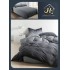Lenjerie de Pat dublu, Bumbac Satinat Superior,4 Piese Cearceaf de pat 240 x 250 cm, A50-49