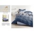 Lenjerie de Pat dublu, Bumbac Satinat Superior,4 Piese Cearceaf de pat 240 x 250 cm, A50-50
