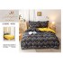 Lenjerie de Pat dublu, Bumbac Satinat Superior,4 Piese Cearceaf de pat 240 x 250 cm, A50-57