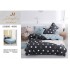 Lenjerie de Pat dublu, Bumbac Satinat Superior,4 Piese Cearceaf de pat 240 x 250 cm, A50-60