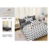 Lenjerie de Pat dublu, Bumbac Satinat Superior,4 Piese Cearceaf de pat 240 x 250 cm, A50-66