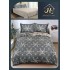 Lenjerie de Pat dublu, Bumbac Satinat Superior,4 Piese Cearceaf de pat 240 x 250 cm, A50-69