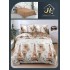 Lenjerie de Pat dublu, Bumbac Satinat Superior,4 Piese Cearceaf de pat 240 x 250 cm, A50-73