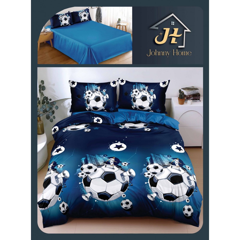 Lenjerie de Pat dublu, Bumbac Satinat Superior,4 Piese Cearceaf de pat 240 x 250 cm, A50-75 LENJERII DIN BUMBAC SATINAT