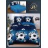 Lenjerie de Pat dublu, Bumbac Satinat Superior,4 Piese Cearceaf de pat 240 x 250 cm, A50-75