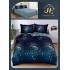 Lenjerie de Pat dublu, Bumbac Satinat Superior,4 Piese Cearceaf de pat 240 x 250 cm, A50-78