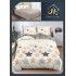 Lenjerie de Pat dublu, Bumbac Satinat Superior,4 Piese Cearceaf de pat 240 x 250 cm, A50-79