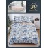 Lenjerie de Pat dublu, Bumbac Satinat Superior,4 Piese Cearceaf de pat 240 x 250 cm, A50-83