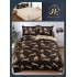 Lenjerie de Pat dublu, Bumbac Satinat Superior,4 Piese Cearceaf de pat 240 x 250 cm, A50-84