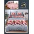 Lenjerie de Pat dublu, Bumbac Satinat Superior,4 Piese Cearceaf de pat 240 x 250 cm, A50-87