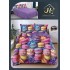Lenjerie de Pat dublu, Bumbac Satinat Superior,4 Piese Cearceaf de pat 240 x 250 cm, A50-91