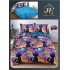 Lenjerie de Pat dublu, Bumbac Satinat Superior,4 Piese Cearceaf de pat 240 x 250 cm, A50-100
