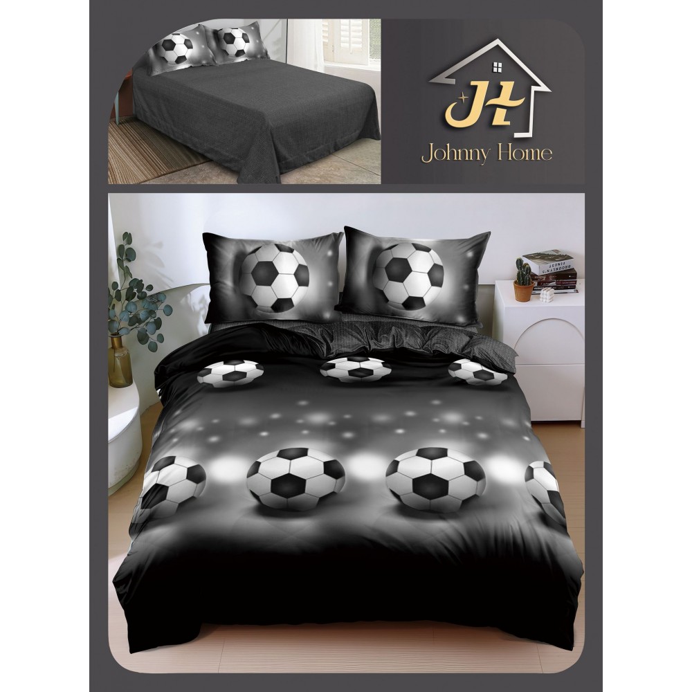 Lenjerie de Pat dublu, Bumbac Satinat Superior,4 Piese Cearceaf de pat 240 x 250 cm, A50-108 LENJERII DIN BUMBAC SATINAT