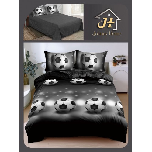 Lenjerie de Pat dublu, Bumbac Satinat Superior,4 Piese Cearceaf de pat 240 x 250 cm, A50-108
