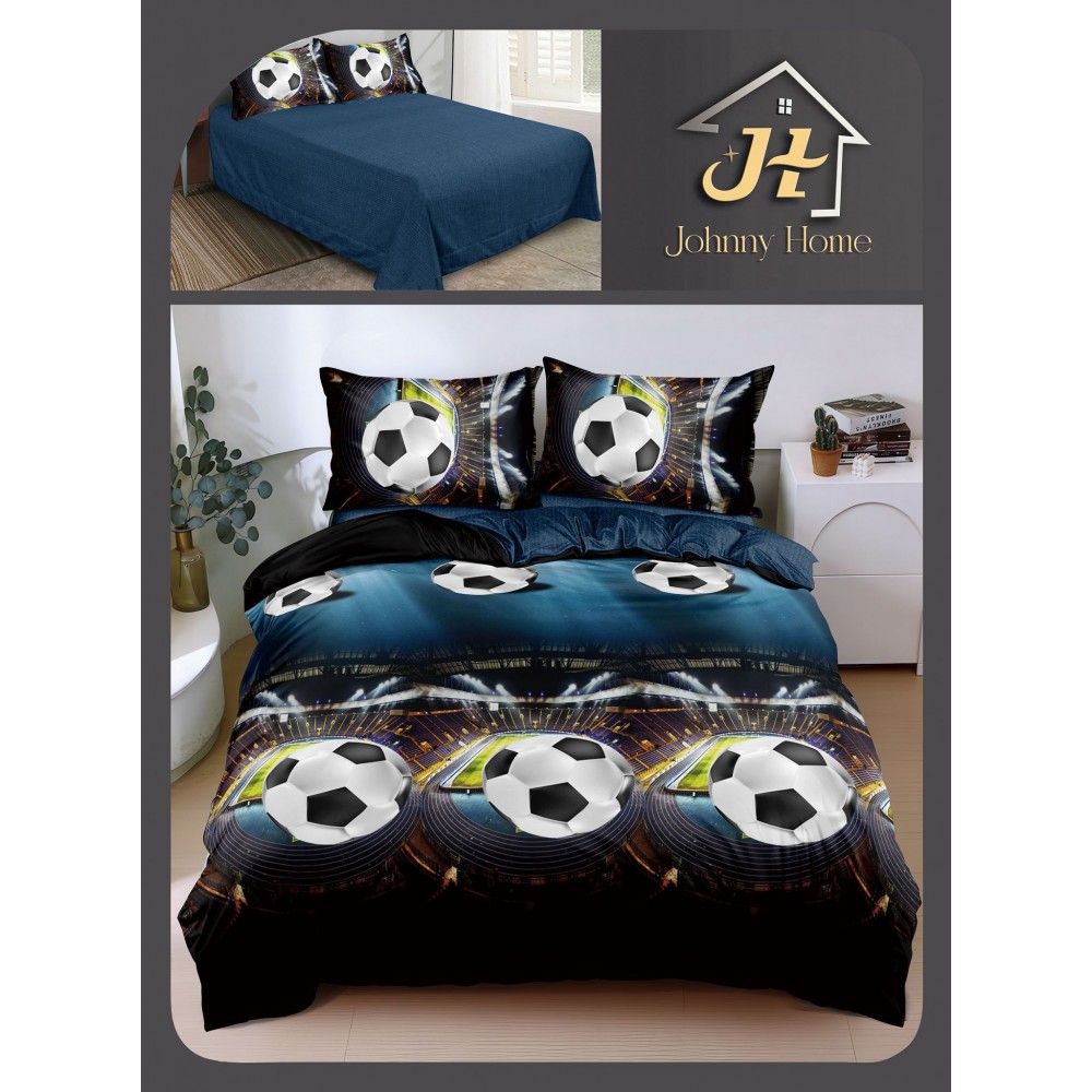 Lenjerie de Pat dublu, Bumbac Satinat Superior,4 Piese Cearceaf de pat 240 x 250 cm, A50-109 LENJERII DIN BUMBAC SATINAT