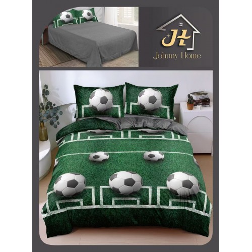Lenjerie de Pat dublu, Bumbac Satinat Superior,4 Piese Cearceaf de pat 240 x 250 cm, A50-110