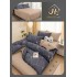 Lenjerie de Pat dublu, Bumbac Satinat Superior,4 Piese Cearceaf de pat 240 x 250 cm, A50-113