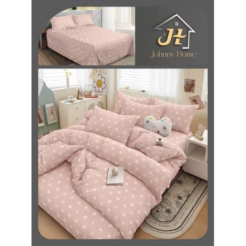 Lenjerie de Pat dublu, Bumbac Satinat Superior,4 Piese Cearceaf de pat 240 x 250 cm, A50-115
